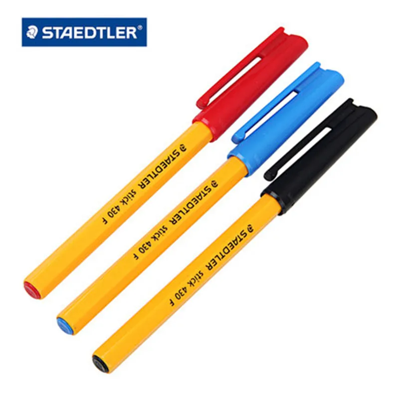 Шариковая ручка STAEDTLER 430F черная синяя красная гладкая чернильная шариковая Stylo