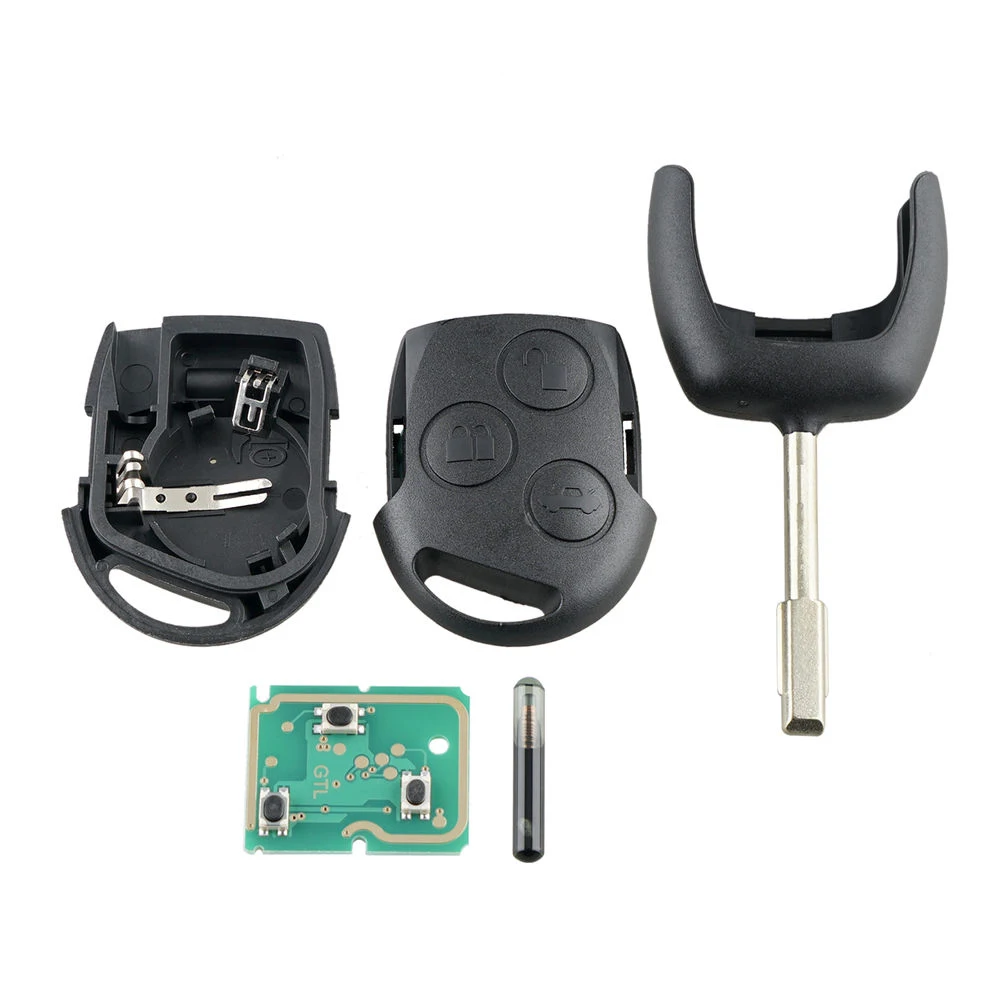 3 кнопки 433 МГц Замена дистанционный ключ брелок от машины транспондер 4D60 чип для