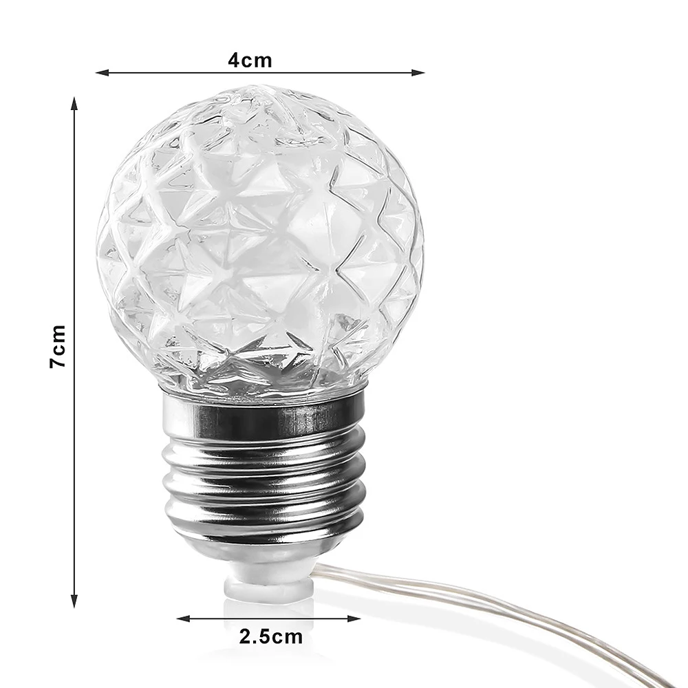 Solar String Light LED Crystal Ball Waterproof Powered Fairy Lights for Home Garden Landscape Holiday Decoration | Освещение