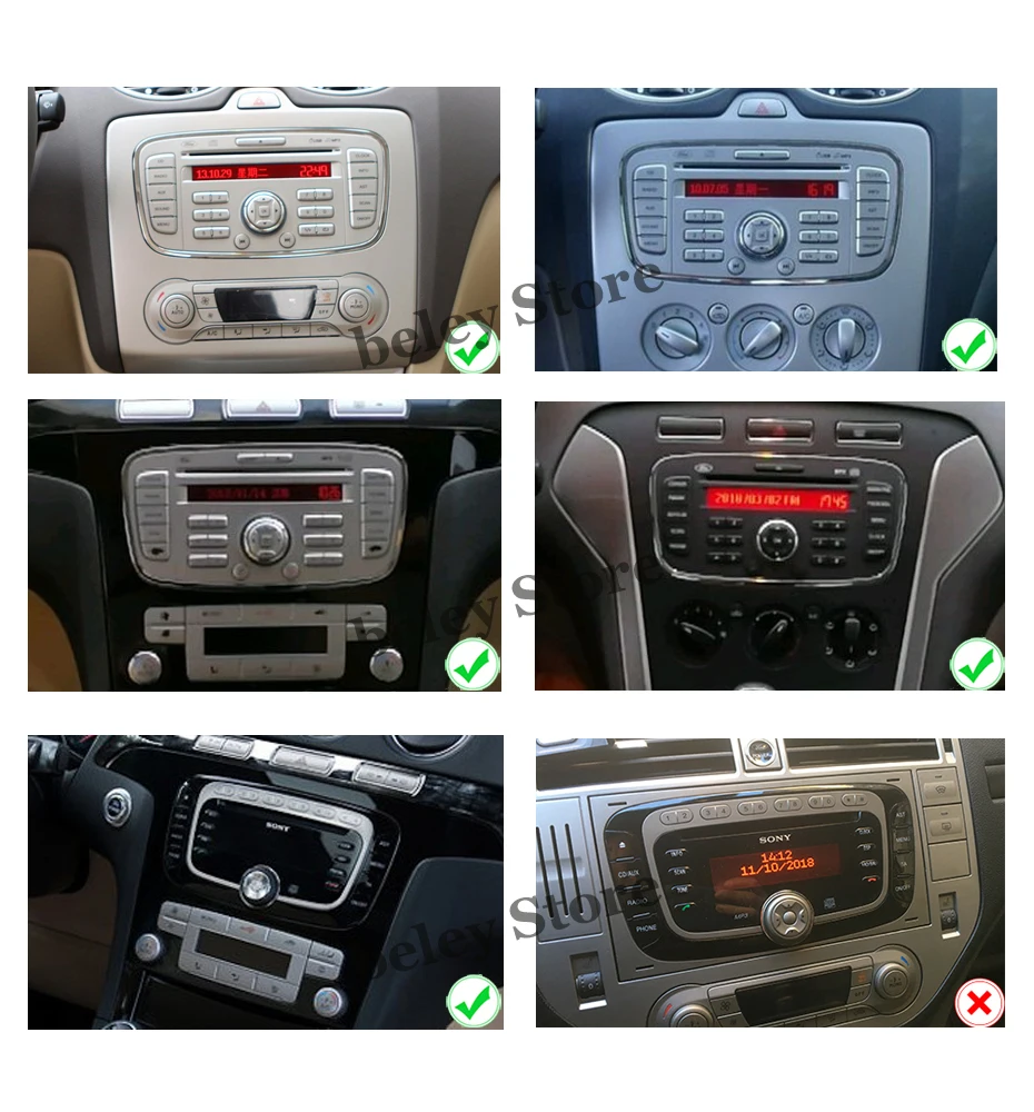 2 din Android 9,0 Восьмиядерный автомобильный dvd-плеер gps навигация для Ford Mondeo Focus2 Galaxy S-max с SWC аудио Радио стерео 4G+ 64G