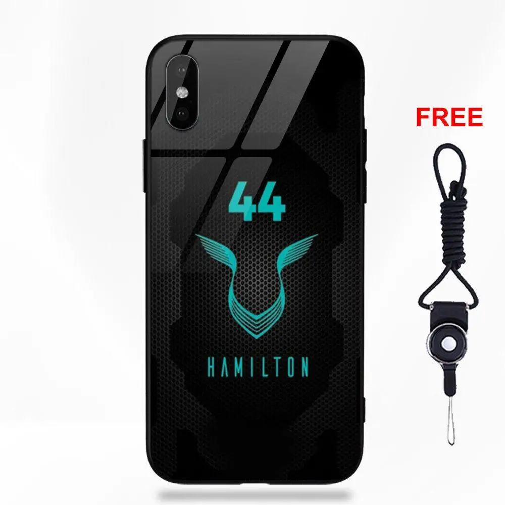 Крутой гоночный гонщик Льюис гамилтон 44 Мягкий ТПУ оправа закаленное стекло