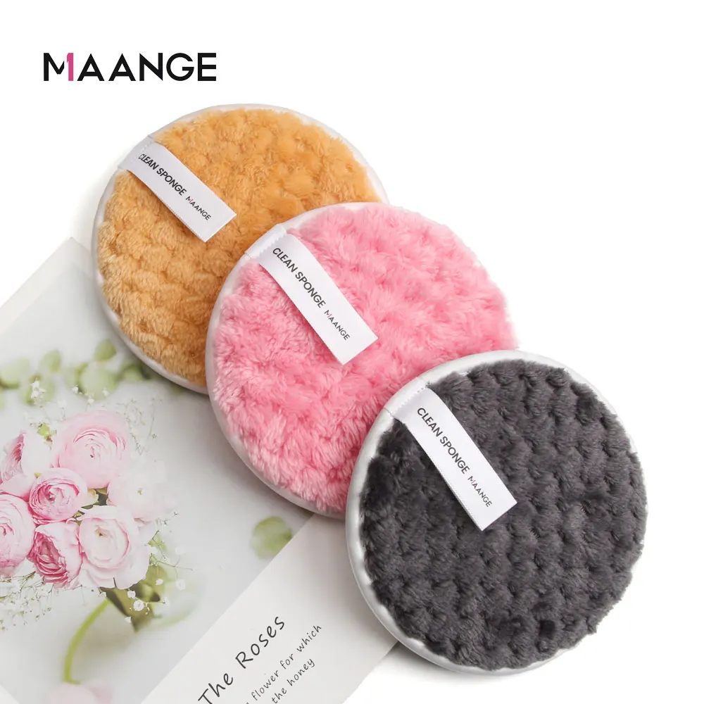 Спонж для удаления макияжа MAANGE 1/3 шт. мягкий хлопковый спонж умывания