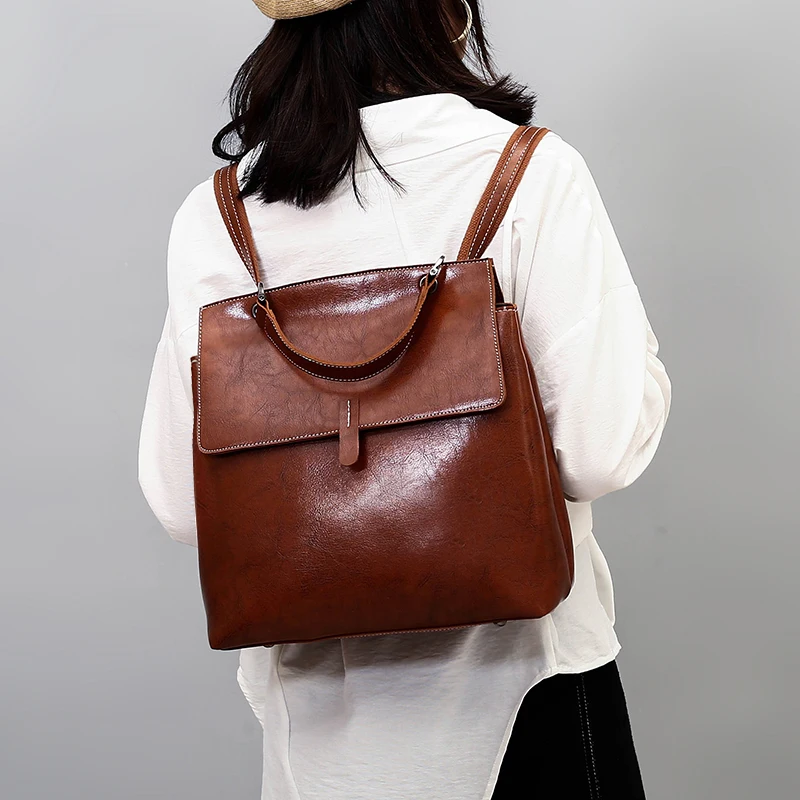 Большие вместительные школьные сумки для девочек женская кожаная сумка на плечо