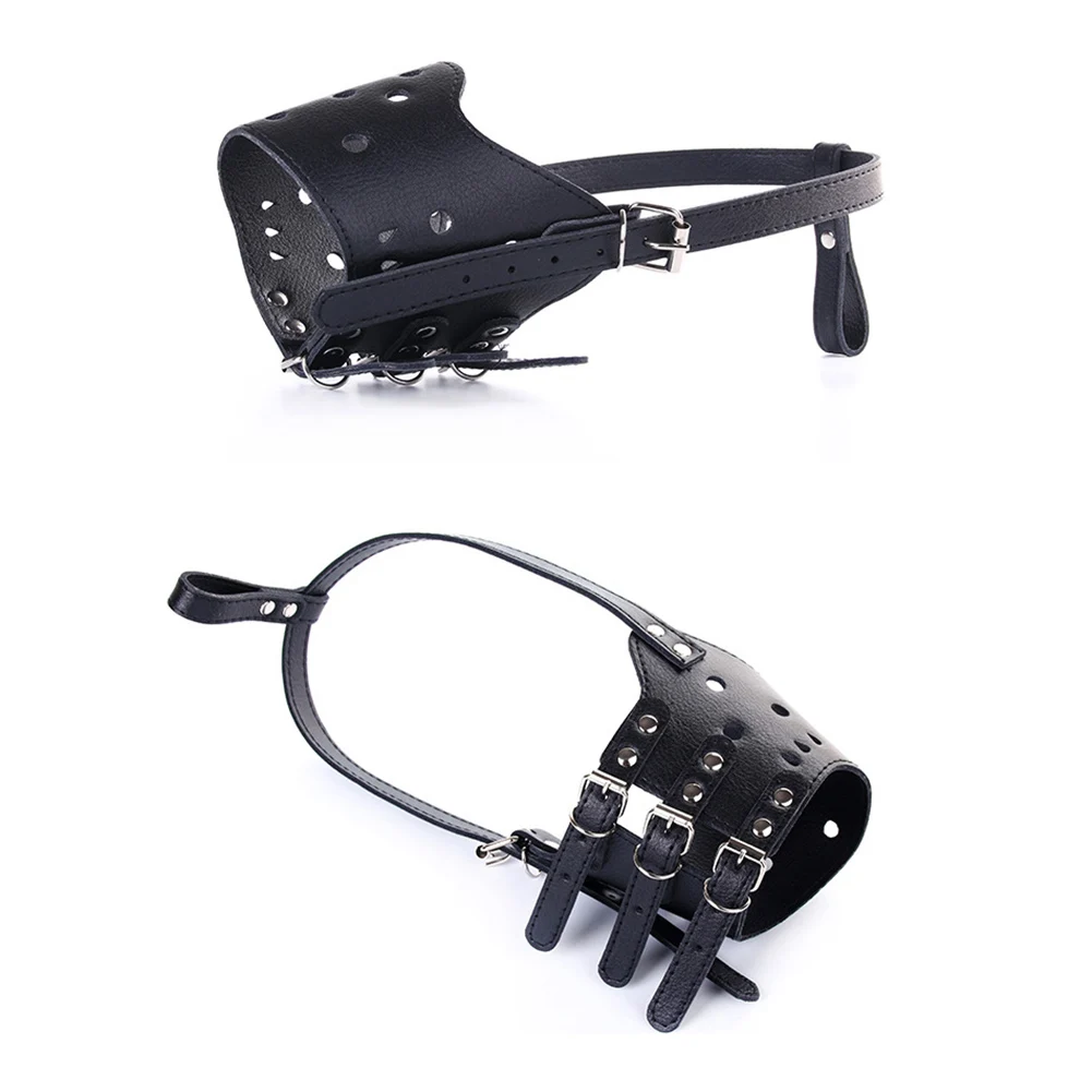 Намордник для собак из искусственной кожи анти намордник против лая защита от