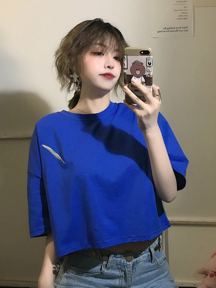 

P071 Spring Korean 2020 new net red loose T-shirt
