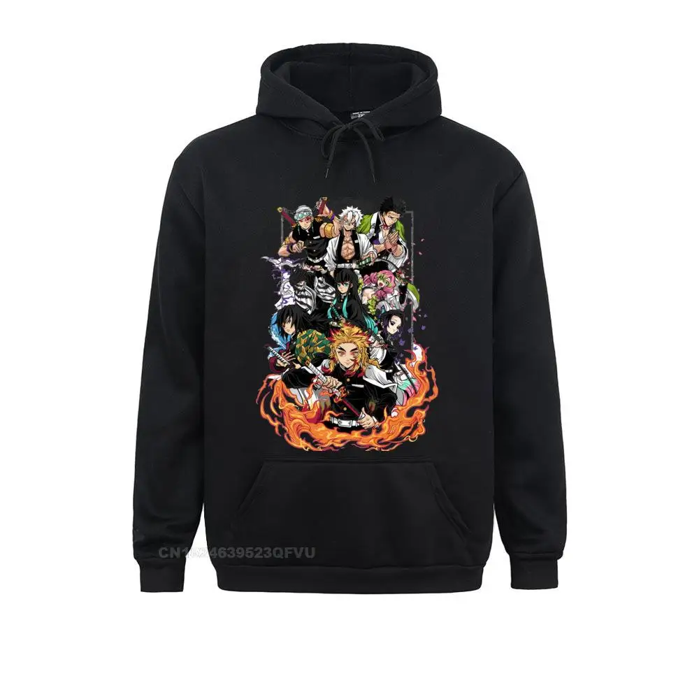 Men Hashira Demon Slayer Pullover Hoodie Tanjiro Kimetsu No Yaiba Hoodies Kamado Nezuko Tanjirou Agatsuma Fitness Tees New