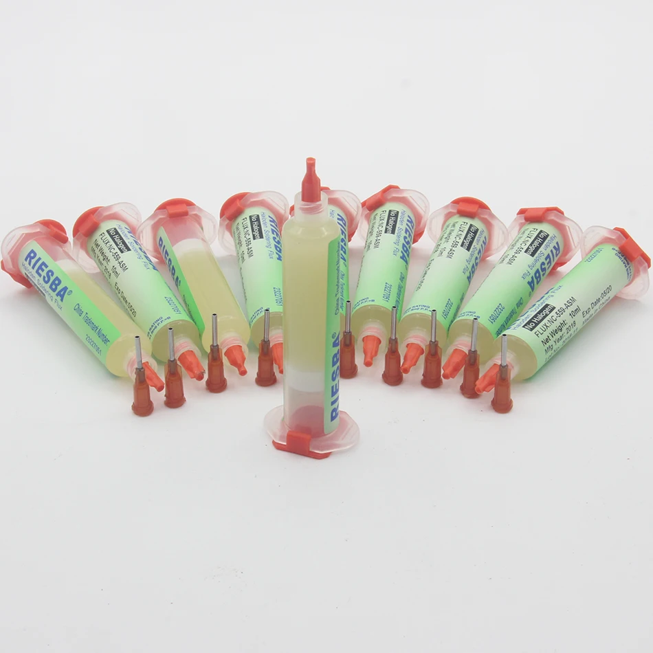 20 шт./лот, высокое качество RIESBA NC-559-ASM, флюсовый масляный цилиндр, сварочная паяльная паста