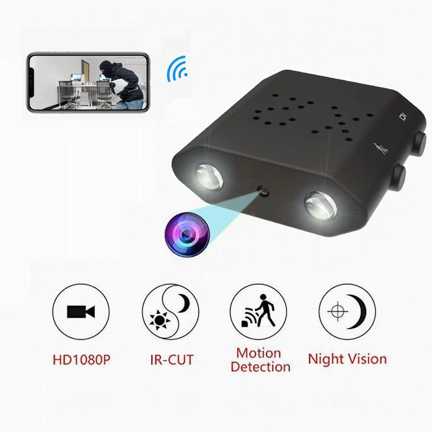 

New Mini Wifi Camera Full HD 1080P Home Security Camcorder Night Vision Micro Cam Motion Detection Video Voice Recorder