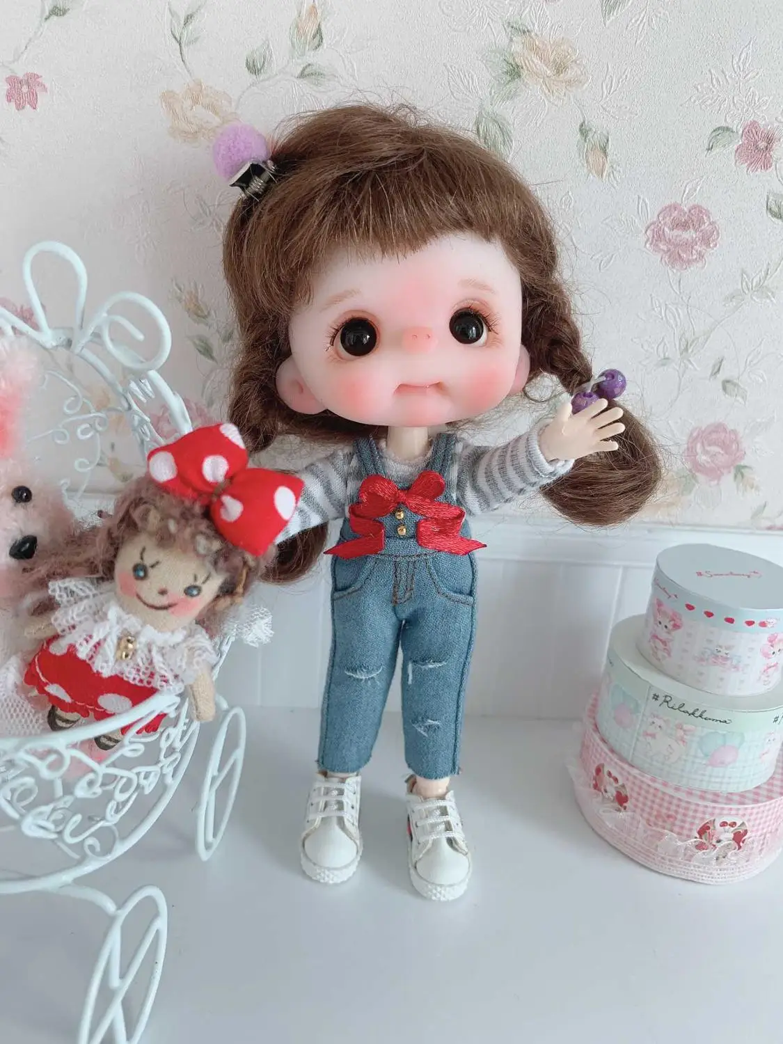 26 OB11 кукла голова Кастомизация 1/8 BJD куклы OB Полимерная глина - Цвет: 26
