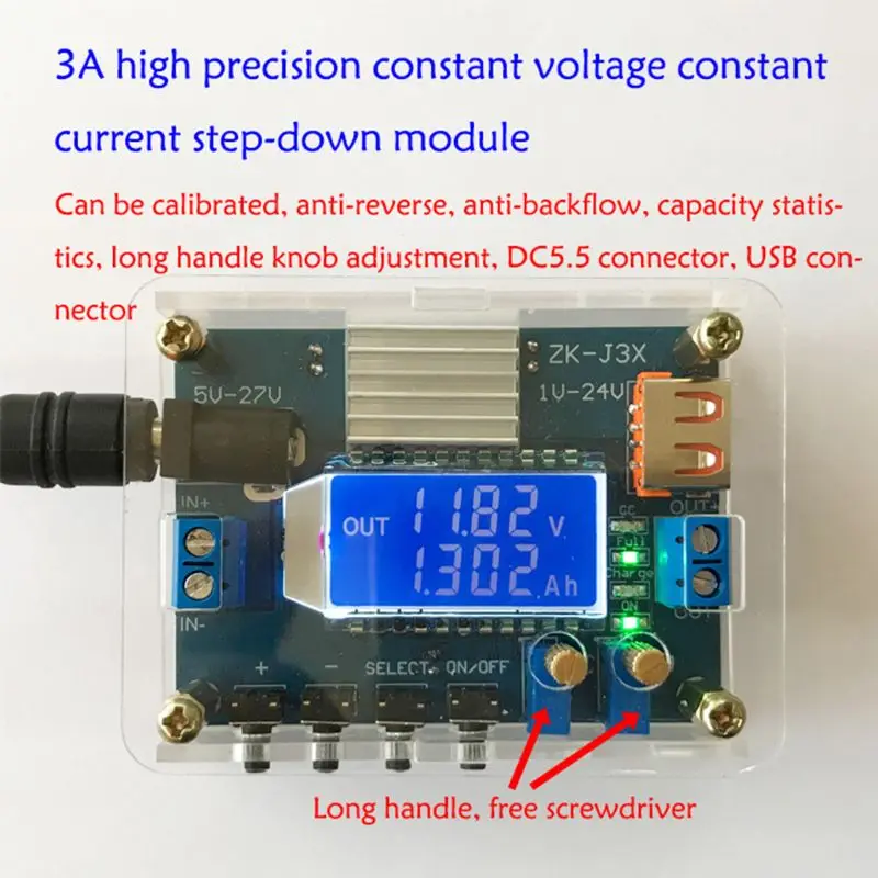 Constant Voltage / Current Adjustable Module High Precision DC Step Down Board LCD Digital Display | Обустройство дома