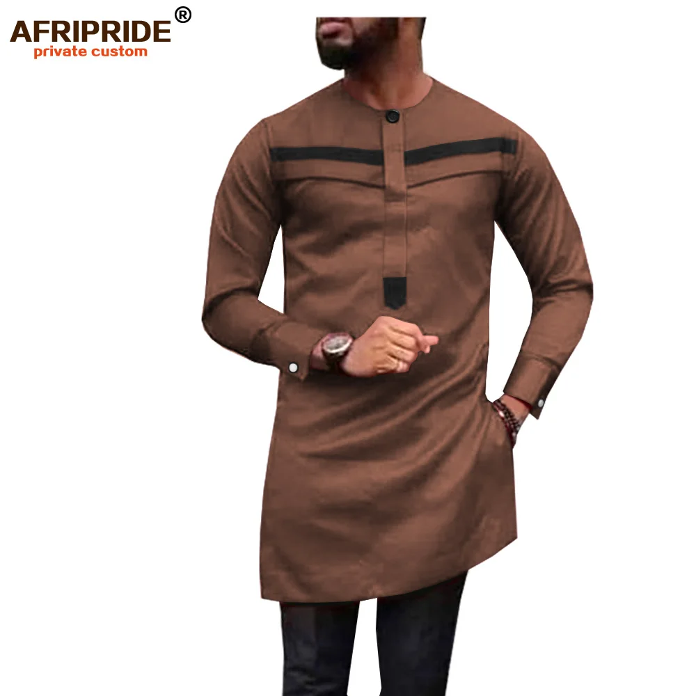 2021 в африканском стиле Для мужчин рубашка размера плюс Дашики Топы Блуза с