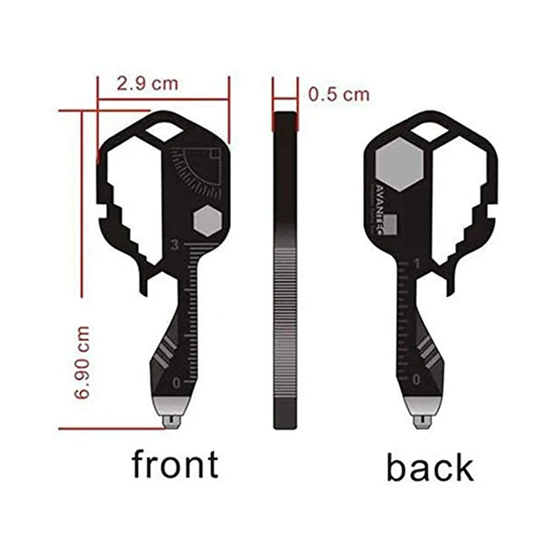 

New Disruptive Multi-Tool Key For The Modern Geek Featuring Over 16+Tools Stainless Steel Tool Key Outdoor Cycling Portable Tool