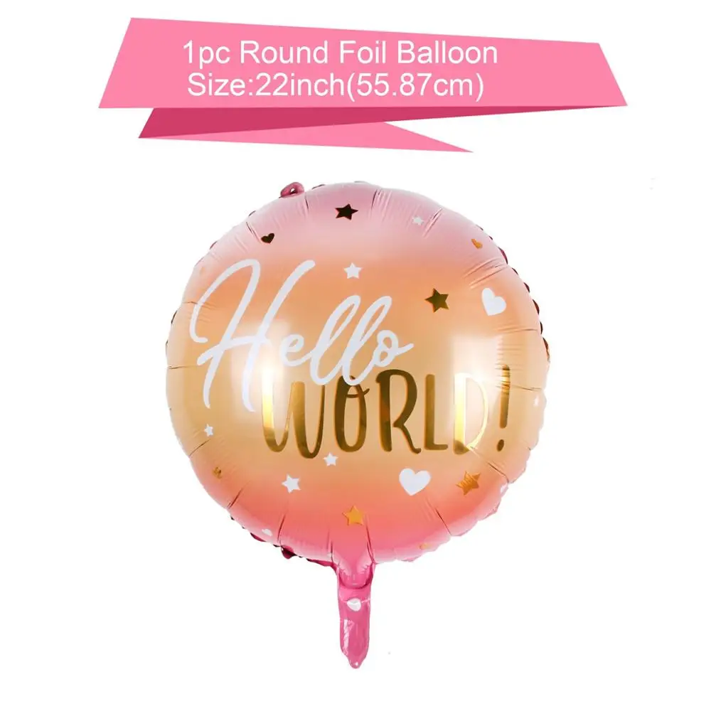 Hello Foil Balloon QIFU воздушные шары в форме сердца из фольги для жениха и невесты, гигантские свадебные шары, алюминиевые шары для помолвки, товары для свадебной вечеринки - Цвет: Hello Foil Balloon