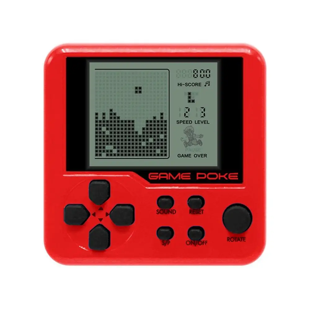 Ультра маленький мини тетрис детская портативная игровая консоль ЖК игрушка