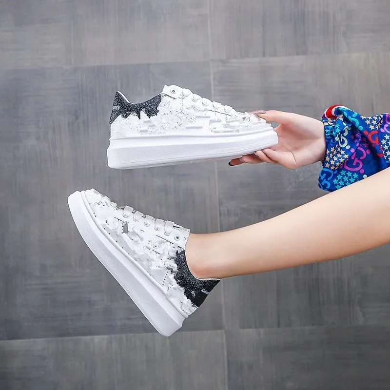 

Thick-soled white shoes women's spring and summer 2021 new wild net red casual shoes explosion style street ins tide shoes women