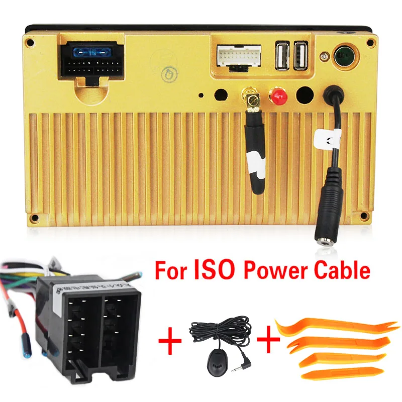 ISO Cable Автомобильный DVD gps android 8,1 плеер 2 din радио универсальный gps навигация Мультимедиа для Nissan Toyota Volkswagen Mazda BYD Kia VW - Цвет: ISO Cable
