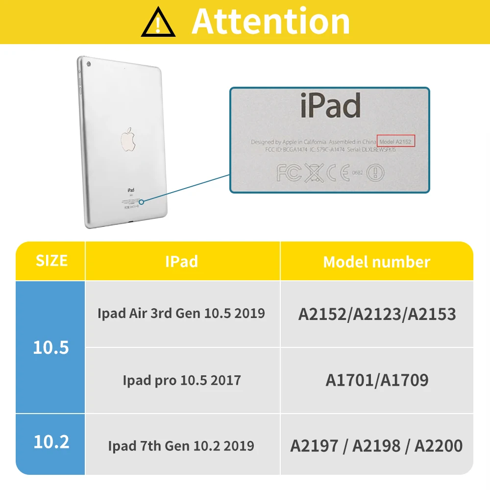 Чехол для iPad Air 3 с держателем карандашом 7th 8th Generation 10 2 Pro 5 9 7 2018 2017 чехол