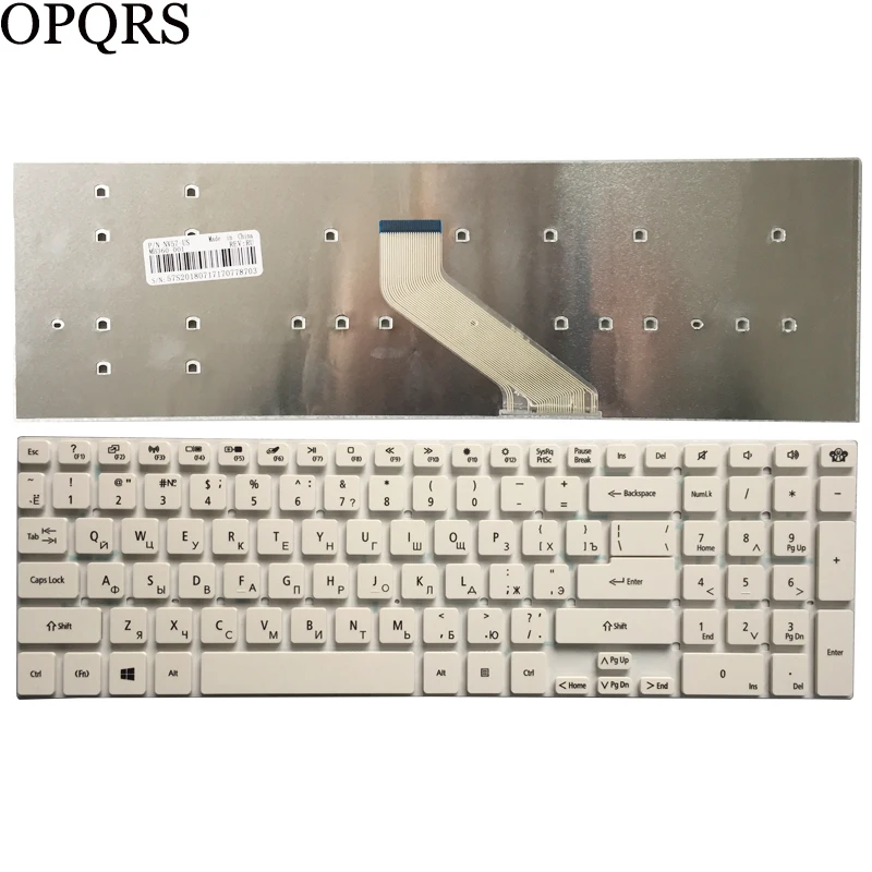 

RU White For Packard Bell LK11BZ LK13BZ VAB70 LS11HR p5wso TS11-HR-326RU LS11-HR-527RU TS13-HR-590RU Russian Laptop Keyboard