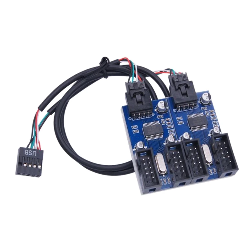 

Кабель-удлинитель с разъемом USB 2,0 9-контактный на 1-4 гнезда