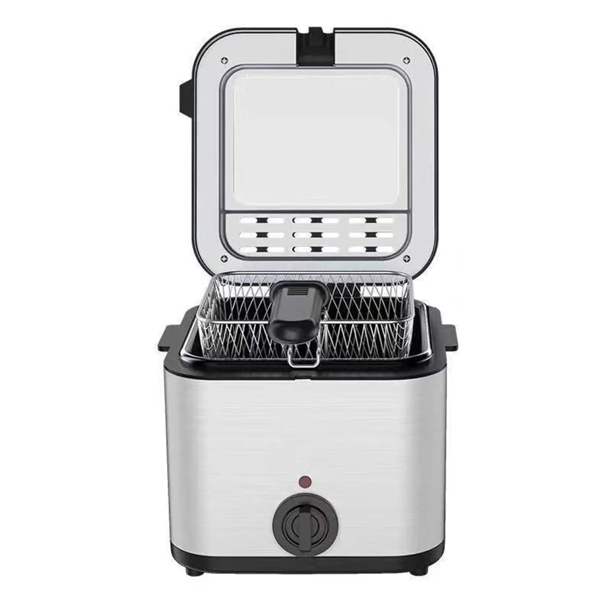 2 5l electric deep fryer french fries frying machine with basket fried chicken grill adjustable thermostat kitchen cooking oven free global shipping