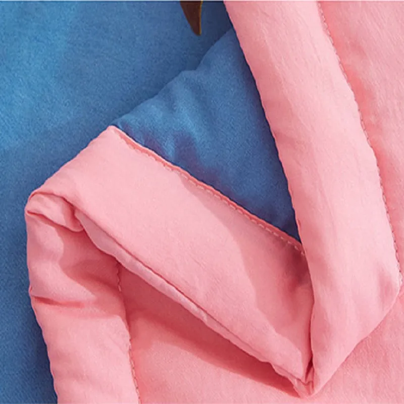 Летнее хлопковое покрывало с принтом для кровати стеганое взрослых домашний