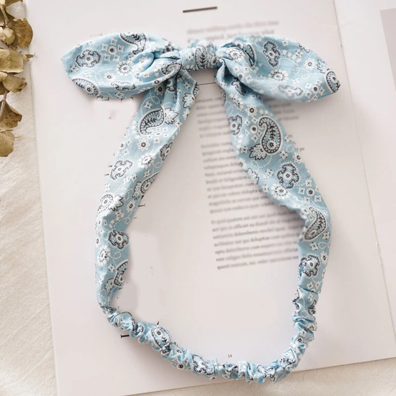 Ободок с кроличьими ушами женские повязки для волос винтажный головной убор