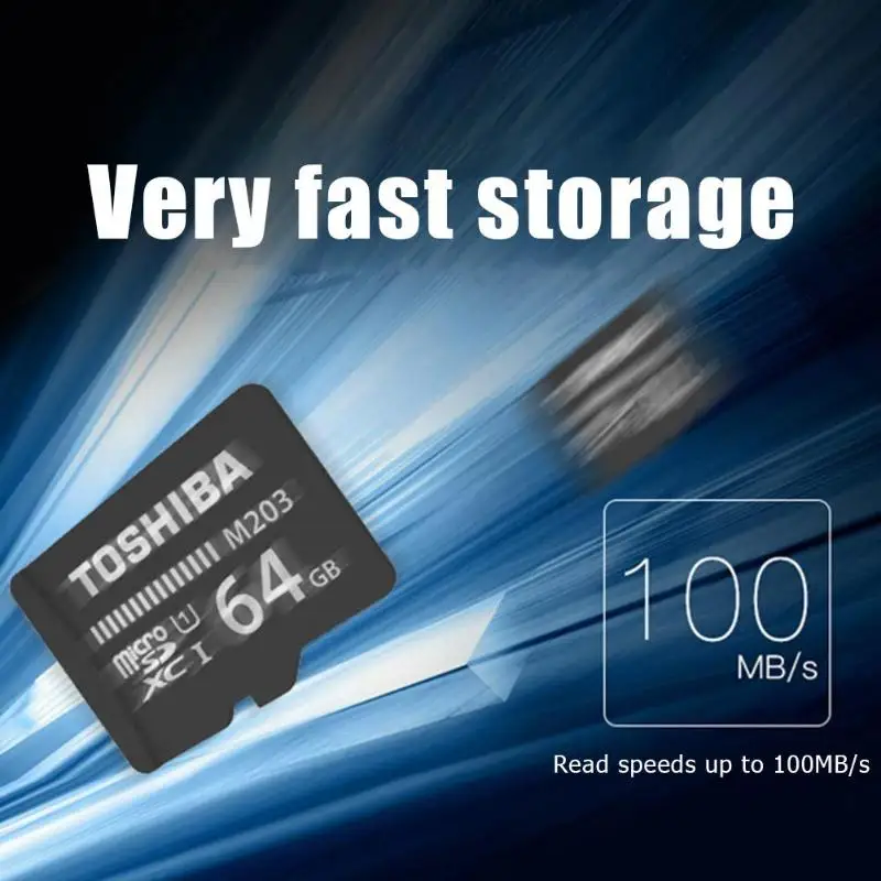 Toshiba M203 Автомобильный видеорегистратор C10 Micro SD карта IPX7 4K FHD видео TF памяти |