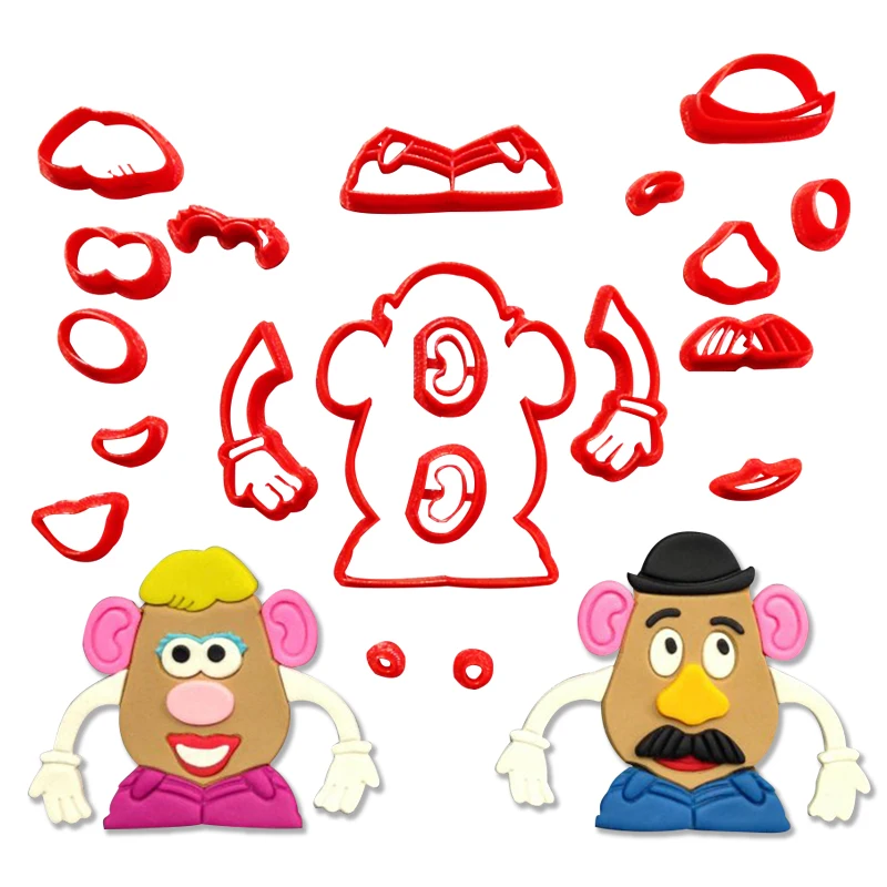 Игрушка логотип Картофельная собака хрипы Пингвин Базз силуэт помадка резак для