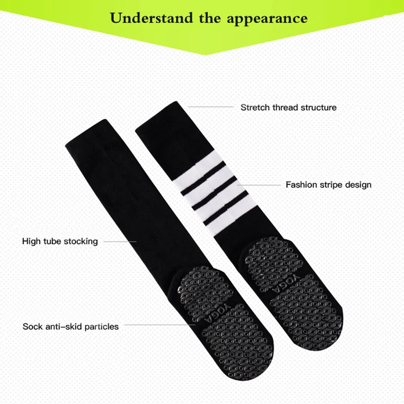 Профессиональные качественные силиконовые женские носки Длинные нескользящие