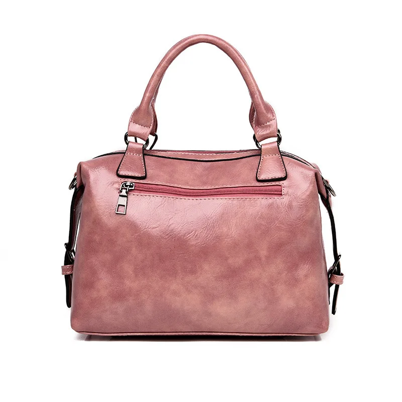 Новая женская модная кожаная сумка 2021 Бостон для путешествий через плечо