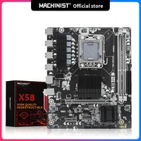 machinist x58 motherboard lga 1366 support ddr3 ecc memory ram and intel xeon processor x58 v1608 mainboard