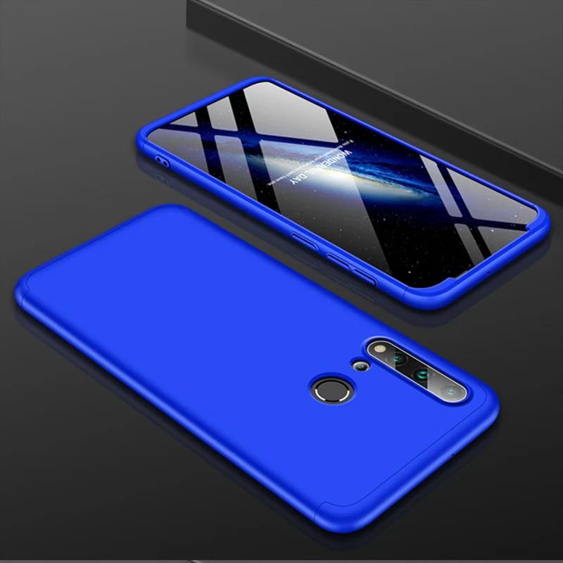 08 Full Blue Чехол на 360 градусов для huawei Y9 Prime P Smart Z Honor 20s 9X Pro 8A 8C 8X Y7 Y6 Nova 5T P20 P30 Lite чехол s Coque - Цвет: 08 Full Blue