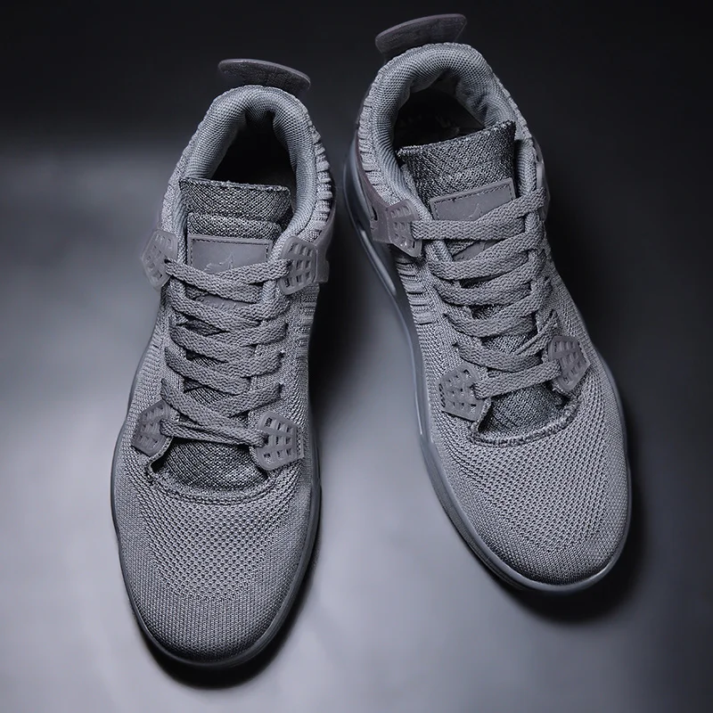 Кроссовки RUIFF мужские для баскетбола однотонные красные вязаные винтажные