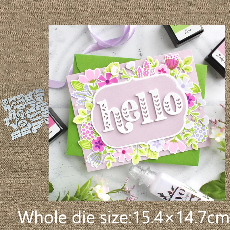 Новый дизайн металлический трафарет прессформы режущие штампы 26 шт. нижний чехол