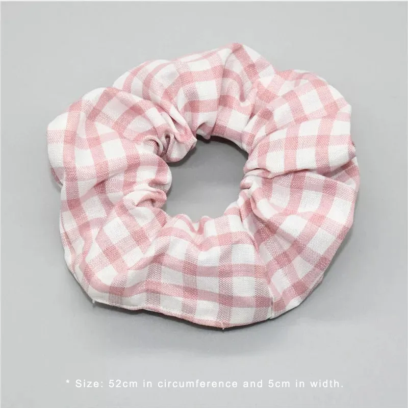 Хит продаж клетчатые резинки для волос аксессуары женщин и девушек эластичные