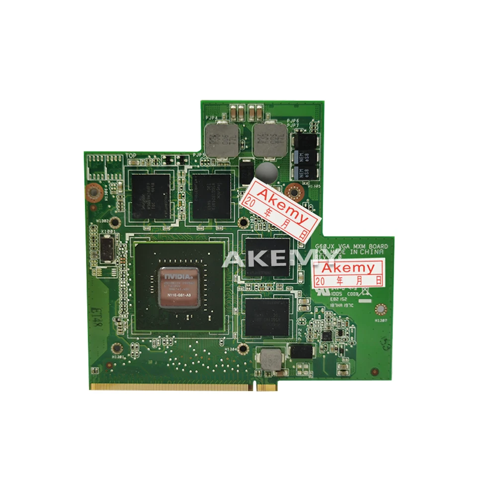 Видеокарта для G60JX PN 60-NYLVG1000-C11 GTS360M GTX 360M N11E-GS1-A3 DDR5 1GB MXM VGA ноутбука Asus G60 G51JX |