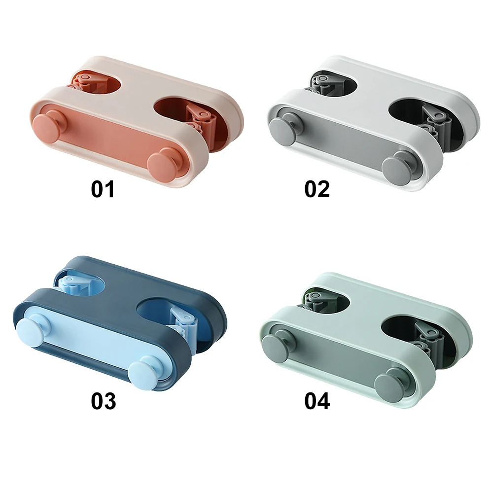 

Wall Mounted Mop Organizer Holder Brush Broom Hanger Home Storage Rack Bathroom Suction Hanging Pipe Hooks Household Tools