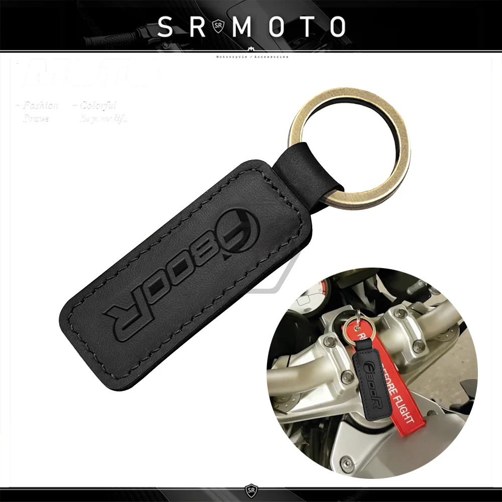 

Motorcycle Cowhide Keychain Key Ring Case for BMW F800R F800 R -Crazy Horse Skin