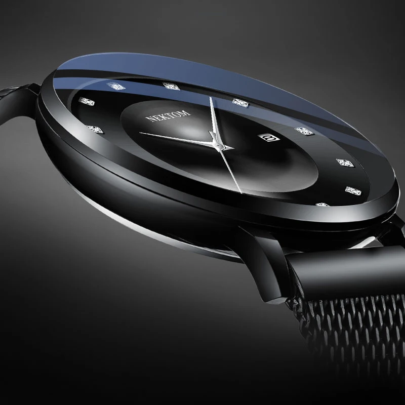 Нектом ультра-тонкие модные трендовые простые часы водонепроницаемые выбор