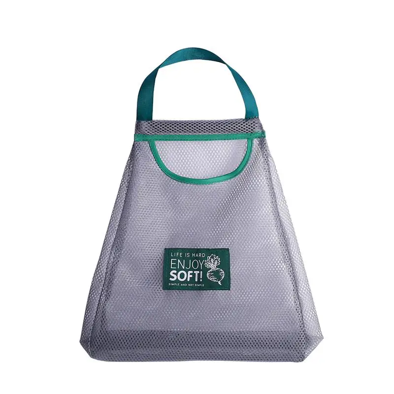 

Reusable Mesh Grocery Bag Fashion Breathable Net String Bag Mesh Shopping Bag Net Woven Kitchen Storage Bag For Fruits