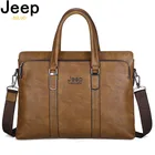 Мужской портфель для документов JEEP BULUO, черная сумка из искусственной кожи, деловая сумка для ноутбука, все сезоны, 2019