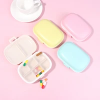 8 grids organizer container for tablets travel pill box with seal ring small box for tablets wheat straw container for medicines
