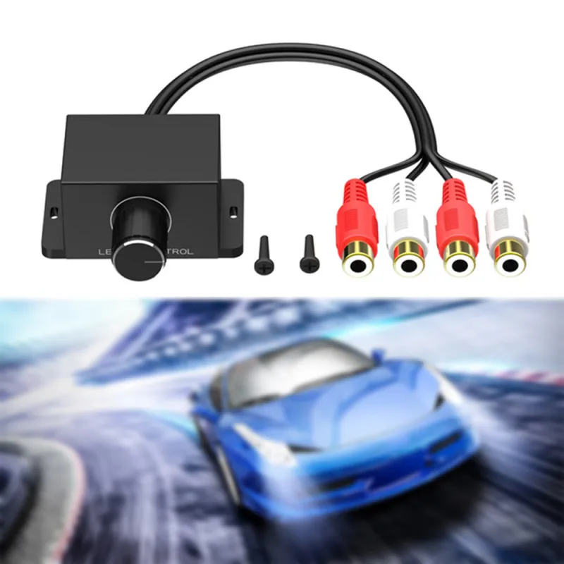 Универсальный автомобильный аудиоусилитель 12 В усилитель басов RCA кнопка