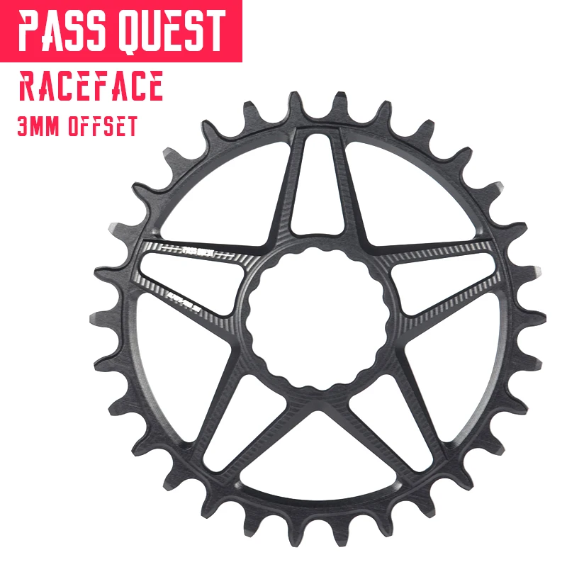 PASS QUEST прямое Крепление MTB горный велосипед передняя Звездочка 28 38T 3 мм смещение