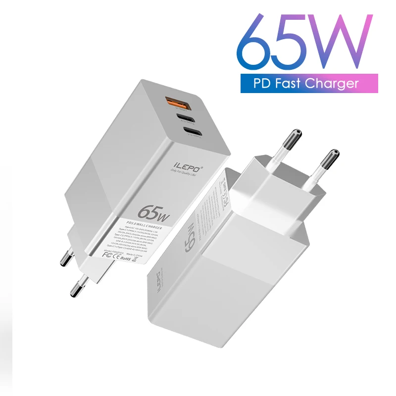ilepo 65 вт ган зарядное устройство