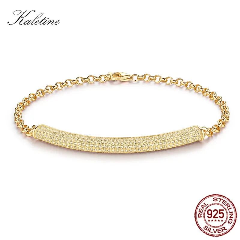 Bracelet Fashion Pure 925 Sterling Silver AAA+ Cubic Zirconia Micro Pave Setting Charm | Украшения и аксессуары