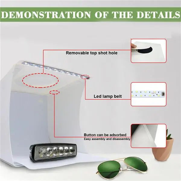 Фото освещение для фотосъемки в студии палатки свет комнаты Куб мини коробка + 6