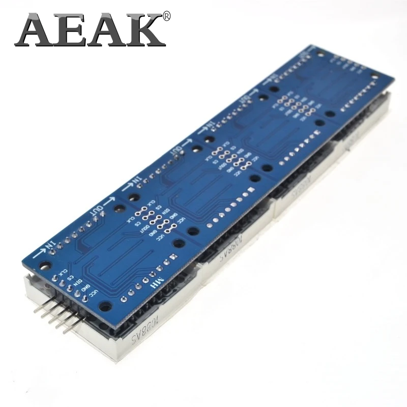 AEAK MAX7219 матричный модуль для Arduino микроконтроллер 4 в одном дисплее с 5P линии