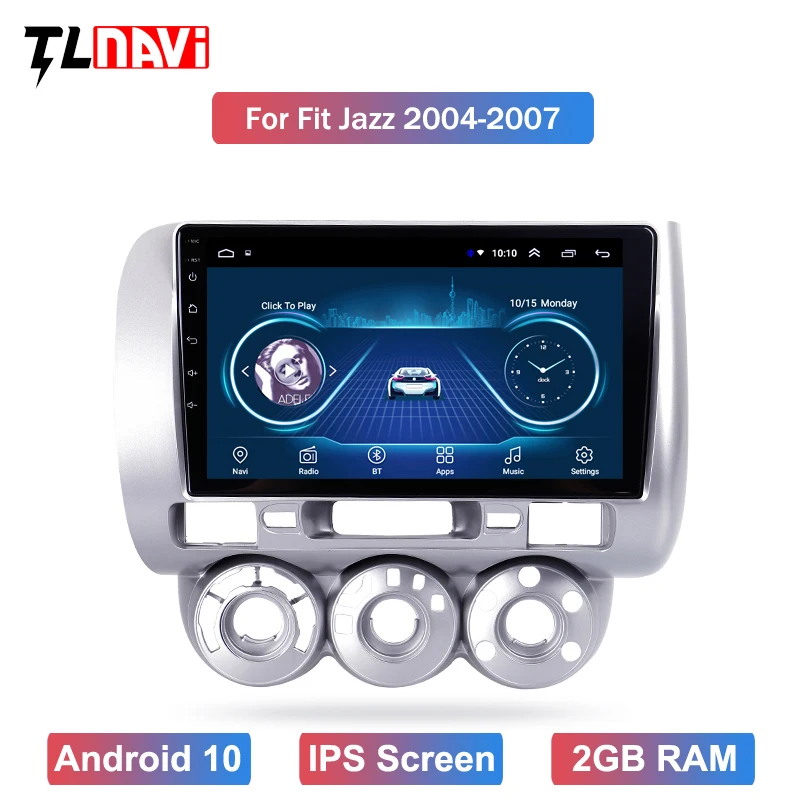 9 &quot2.5D IPS Android 10 Автомобильный мультимедийный dvd плеер GPS за 1honda Fit Джаз 2004 2005 2006 2007