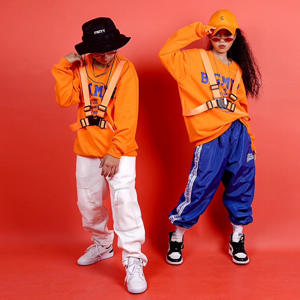 Детская одежда в стиле хип хоп Толстовка Повседневные штаны для девочек Костюм